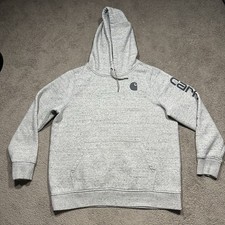 Carhartt Midweight Pullover Hoodie Womens Extra Large 16/18 Gray Relaxed Fit