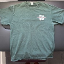 Trader Joe's Green Double-Sided Logo Graphic T-Shirt Unisex M Crew Neck SS