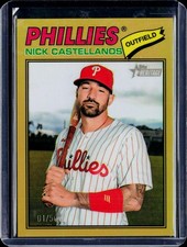 2026 Topps Heritage #363 Nick Castellanos Chrome Gold Refractors #/50