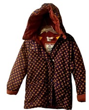 Hanna Andersson Vintage Girls Quilted, Hooded Parka Coat Size 140 US 10 VGC