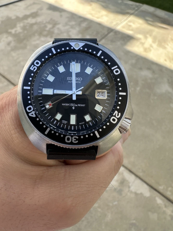 Reloj automático de buceo Seiko NH35 Apocalypse ahora Willard 6105 caja tortuga mod Foto 2 de 4