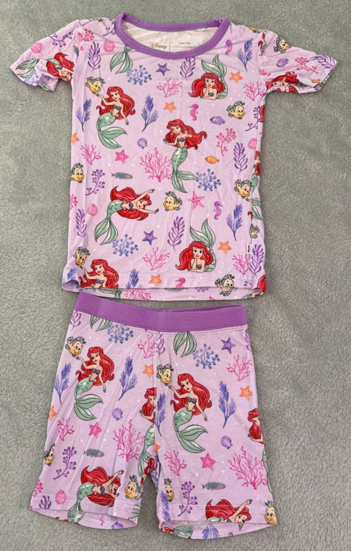 Little Sleepies Disney The Little Mermaid Pajama Set, 3T (Free S/H)