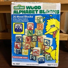 Sesame Street Alphabet Blocks 1992 TOOTSIETOY 0908e6