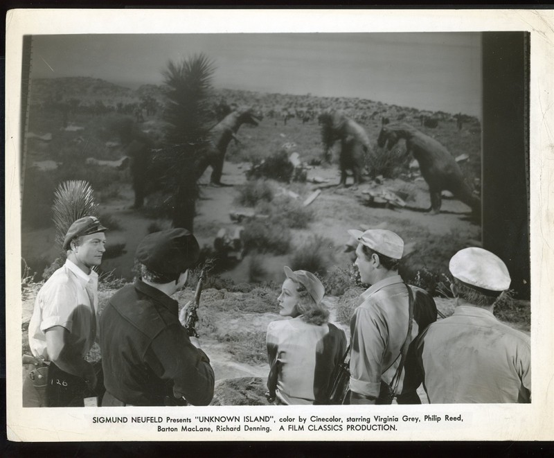 UNKNOWN ISLAND Original 1948 8 x 10 Dinosaur Adventure Still vv