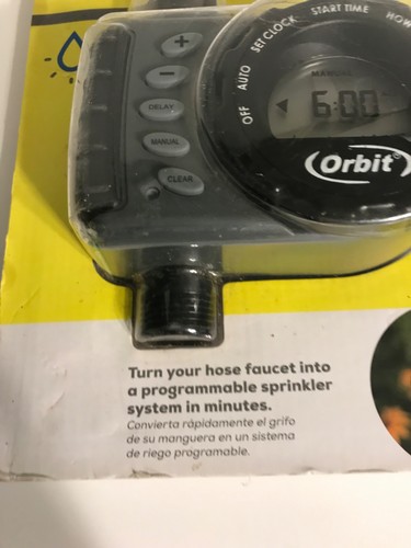 New Orbit Conserve Electronic Watering Digital Timer 1 Outlet Battery Operated - Picture 6 of 11