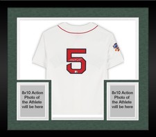Framed Nomar Garciaparra Red Sox Signed White Mitchell & Ness Authentic Jersey