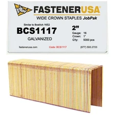 2" LEG x WIDE CROWN 16GA GALV 16S2 STAPLES 5,000ct | BCS1117