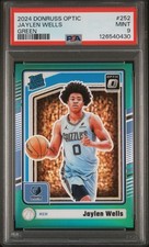 2024-25 Panini Donruss Optic - Rated Rookie Jaylen Wells #252 Green /5 PSA 9