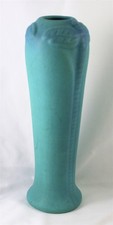 Van Briggle Pottery Vase Blue/Green Matte Finish 10.5