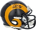 Marshall Faulk Los Angeles Rams Signed Riddell 2000-2016 Throwback Mini Helmet