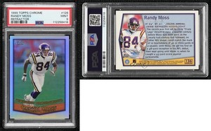 1999 Topps Chrome Season Highlights Refractor Randy Moss #126 PSA 9 MINT HOF