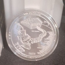 THE DEATH PEDDLER  New Today Sue Tomorro 1 Oz .999 Chautauqua Silver Works Round 113.16 per troy oz