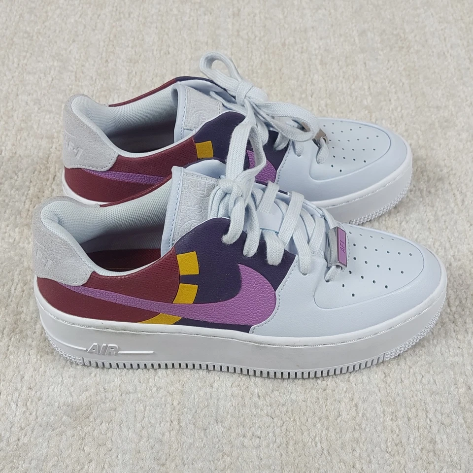 Nike Air force 1 Jester Shoes Women 5 White Multi Color AF1 Low LX Sneakers - Image 3 of 4