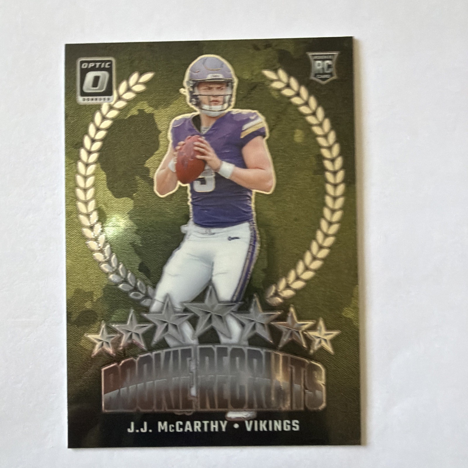 2024 Panini Donruss Optic - Rookie Recruits J.J. McCarthy #11 (RC)