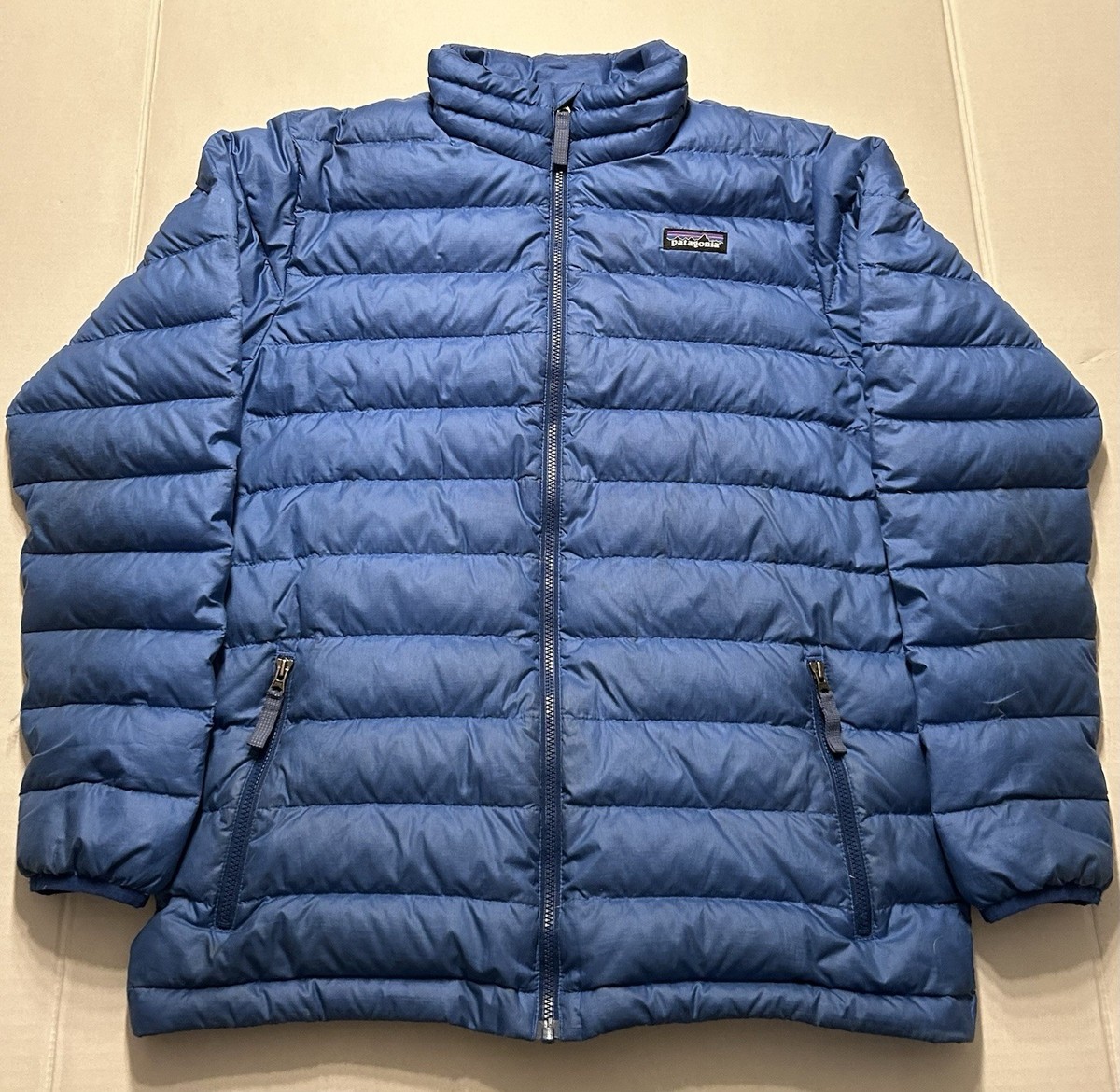 Boys Patagonia Better Sweater Down Jacket Blue Size 14 XL | eBay