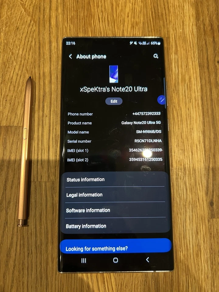 Samsung Galaxy Note20 Ultra · 256GB, photo 3 of 5
