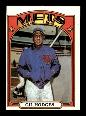 1972 Topps #465 Gil Hodges Mets EX-MT+ *s4