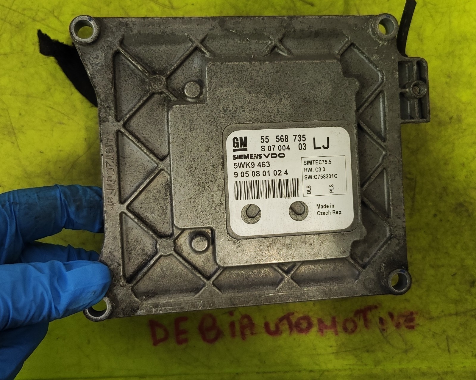 Centralina motore SIMTEC75.5 Opel Astra Zafira 1.6 55568735 5WK9463