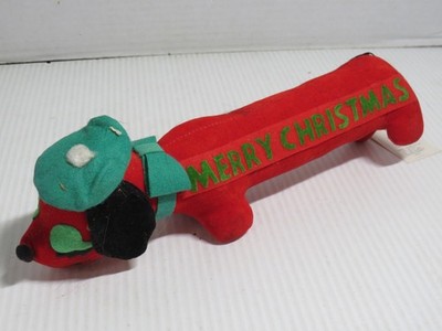 Vintage 1954 Herman Pecker Merry Christmas Weiner Dog Novelty Holiday G3