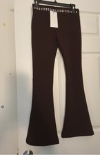 ZARA Women s FLARE STRECH PANTS Waistband Size M