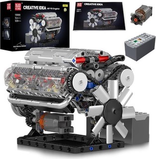 Mould King 10088 MOC Technology (V8) Eight Cylinder Inline Gasoline Engine Z03
