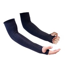 Protective Arm Sleeves, Level 5 Protection Cut Resistant Sleeve with Thumb Ho...
