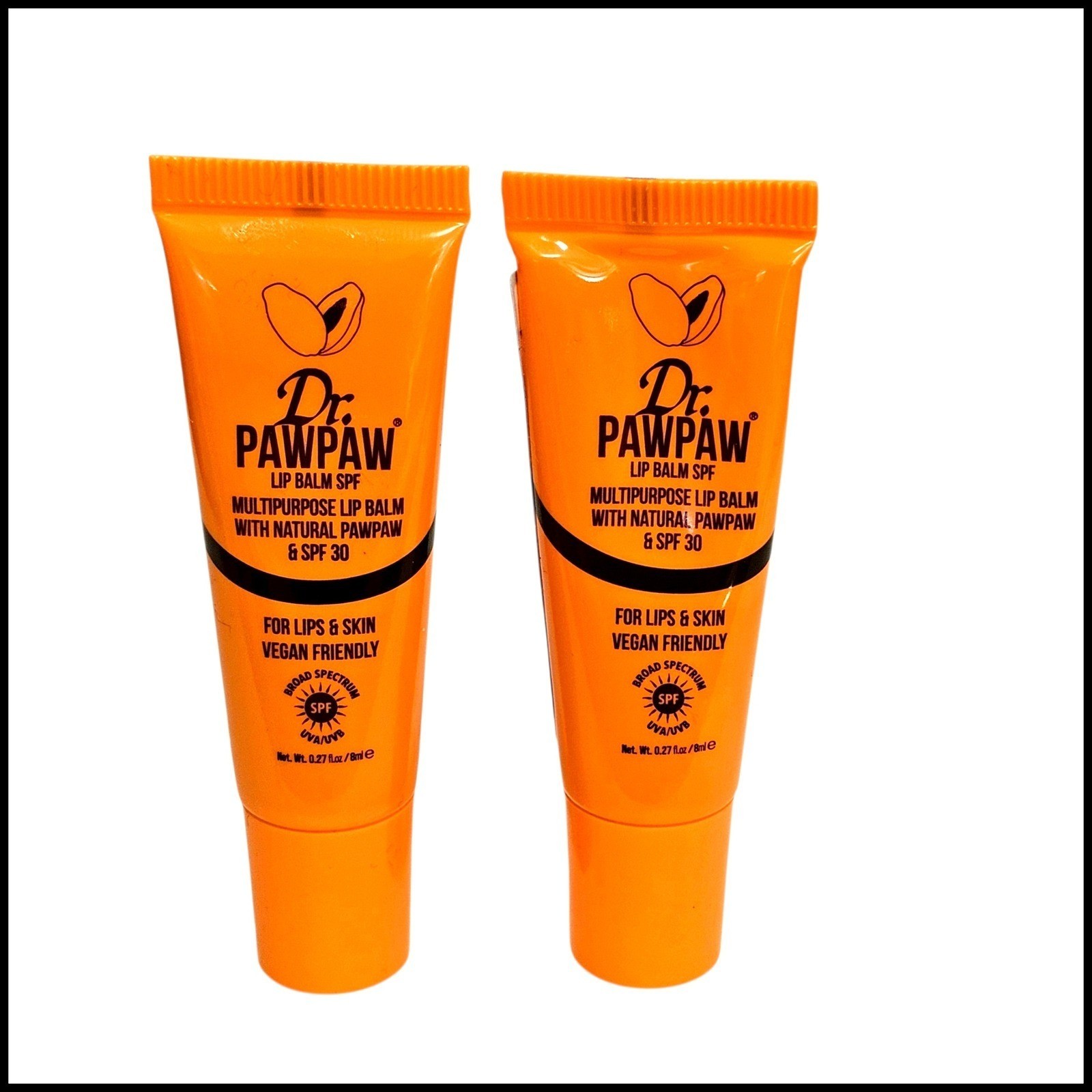 2 х универсальных бальзама для губ Dr. PawPaw с SPF 30 и натуральным Pawpaw для веганов