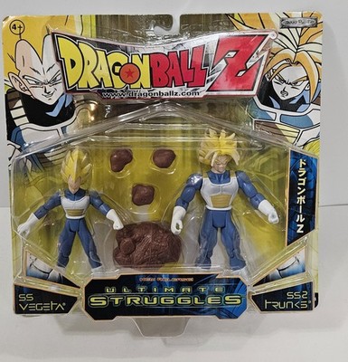 DBZ Ultimate Struggles SS Vegeta And SS2 Trunks 2003 Jakks Pacific