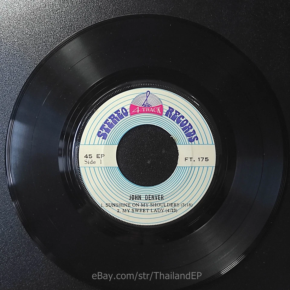 JOHN DENVER /SUNSHINE ON MY SHOULDERS /PETER, PAUL AND MARY / THAILAND EP 45 - Image 3 of 4