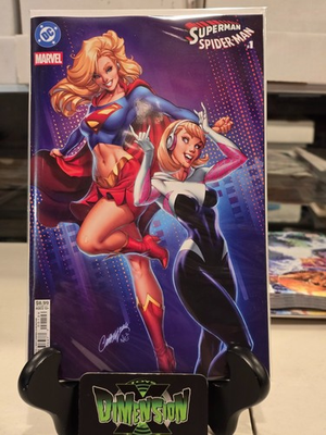 #ad SUPERMAN SPIDERMAN #1 J. SCOTT CAMPBELL VARIANT NM 2026 DC MARVEL CROSSOVER $19.99