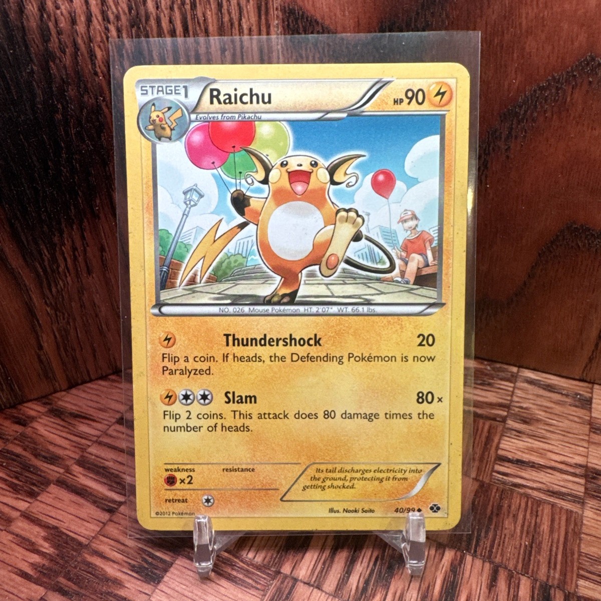Raichu - 40/99 - Uncommon LP, English Pokemon Next Destinies | eBay