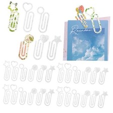 , 30 Pack Sublimation Blanks Paper Clips Acrylic Heat Transfer Jumbo