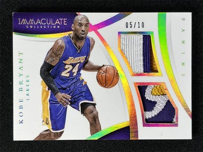 2014-15 Panini Immaculate Collection Kobe Bryant #DM-KB Dual Patch Gold /10