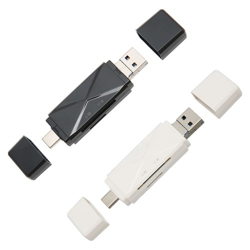 3 In 1 USB Storage Card Reader USB C USB 3.0 MICRO USB Portable Storage Card FY - Afbeelding 12 van 29