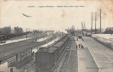 91 juvisy sur orge  Gare - Lignes d'Orléans - Départ d'un train pour Paris 50739
