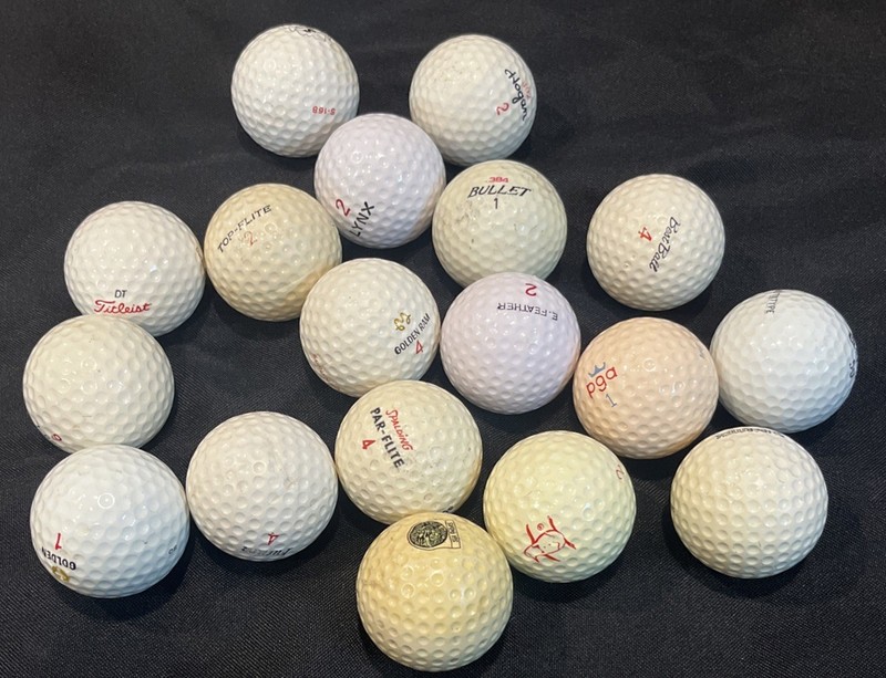 Vintage Golf Balls 18 Mixed Brands Used Condition. Years 60’s-80’s 