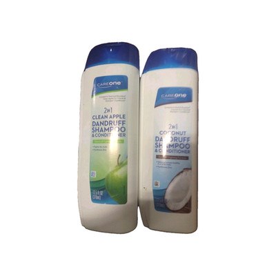 2 Bottles Careone 2-in-1 Dandruff Shampoo & Conditioner 12.5 Oz Pyrithione Zinc 