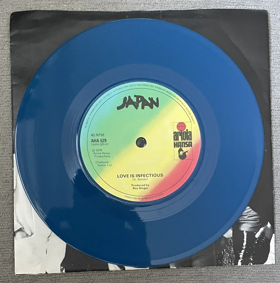 AHA529 Japan Sometimes I Feel So Low 7” Vinyl Record 1978 Blue - Image 4 of 4