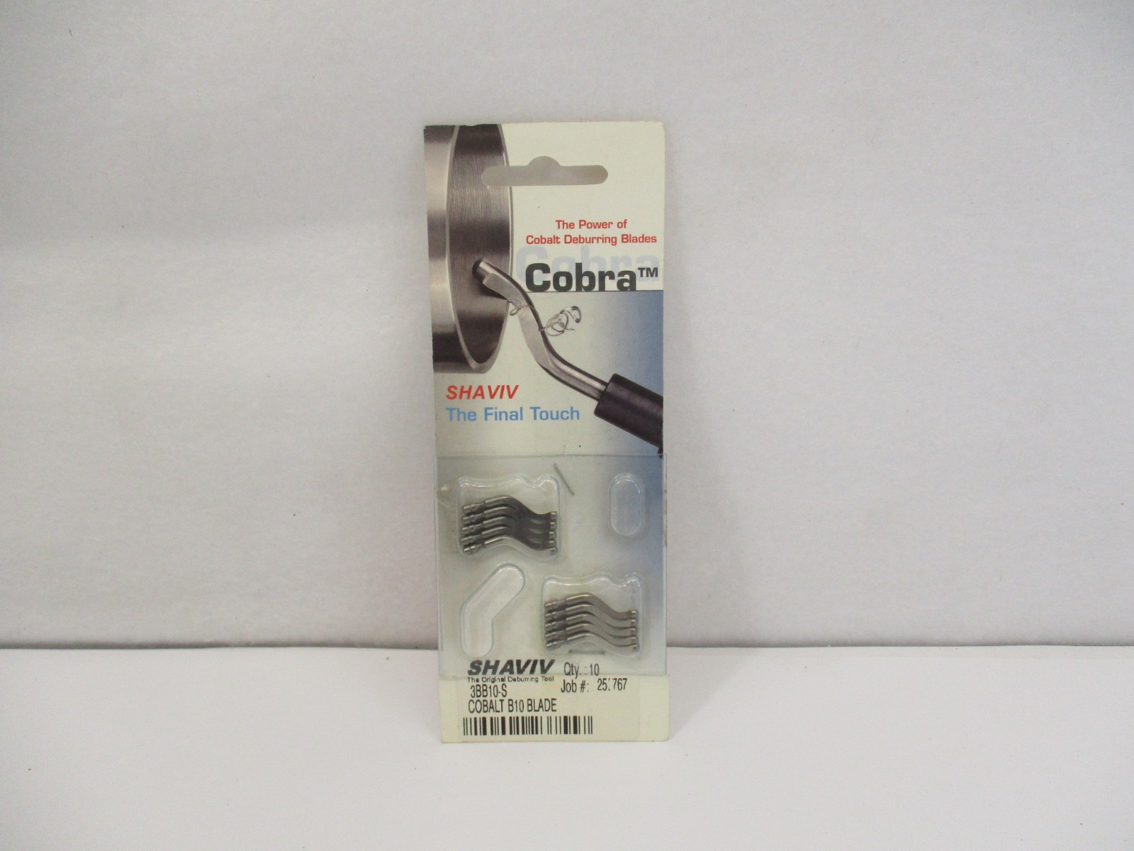 NEW Pack (10) COBRA # 3BB10-S Deburring Blade SHAVIV Cobalt B10 Deburr NOS