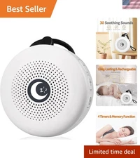 30 Sound White Noise Machine - Portable Sleep Aid with Memory & Timer Functions