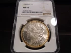 1885-O MS65 Morgan Silver Dollar NGC Certified Gem - Toned