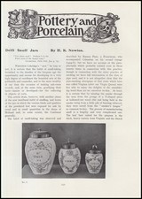 DELFT SNUFF JARS : DECORATED CERAMIC CONTAINERS USED BY 18TH & EARLY 19TH‑CENTUR