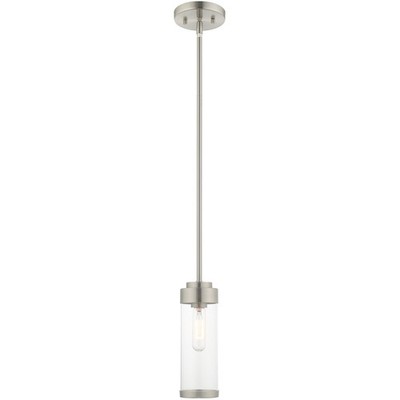 Livex Lighting 40470-91 Hillcrest Mini Pendant Brushed Nickel