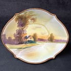 Vintage Japanese Noritake Nippon Hand Painted Bowl Trees & Meadow Theme