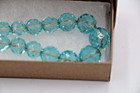 Antique Aquamarine Glass Beaded Chocker Necklace — photo 4