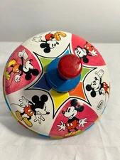 Disney 1978  Straco Mickey Mouse Spinning Top Toy Vintage
