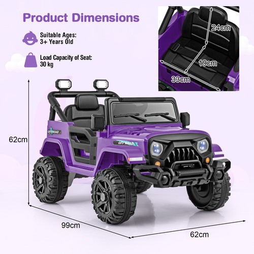 12V Kids Ride on Car 2 Motors Electric Off Road Truck Remote Control - Picture 2 of 10