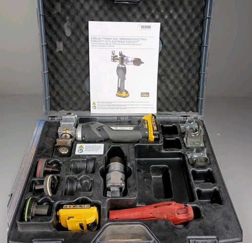 Rehau EVERLOC+ PEX Tool for Expansion Fittings 12v Kit 1/2" 3/4" & 1" Dies