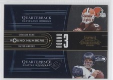 2005 Playoff Contenders Round Numbers Blue 270/500 Charlie Frye Frank Gore 0a1