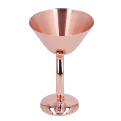 (Rose Gold)150 Ml Edelstahl Martini-Cocktail-Glas Kupfer Versilbert Metall BA